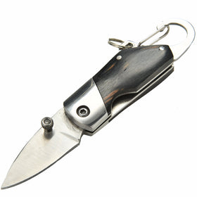 Survival Pocket Folding Knife with Carabiner