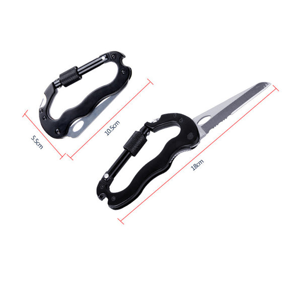 5 In 1 Survival Pocket Carabiner