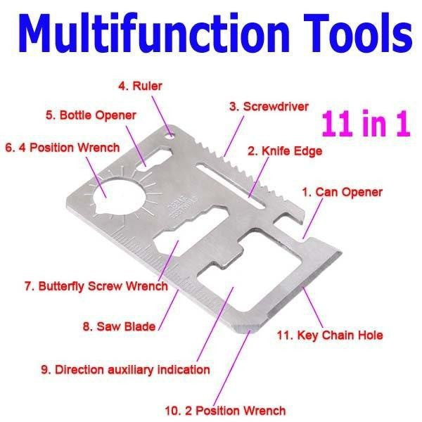 11-in-1 Survival Pocket Credit Card